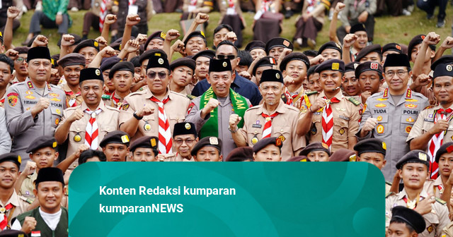 Hadiri Kemah Nasional Pramuka PUI, Kapolri Nostalgia Ikut Pramuka dari SD-SMA