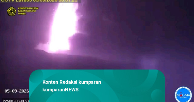Gunung Anak Krakatau Erupsi: Lontarkan Lava Pijar, Terdengar Dentuman