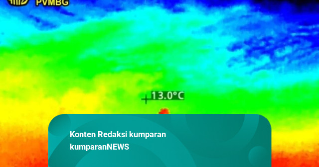 Gunung Ibu Erupsi, Tinggi Kolom Abu 500 Meter