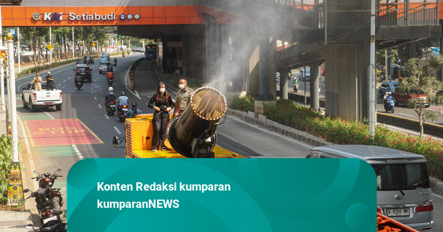 BPBD: Meski Sebaran Abu Vulkanik di DKI Menurun, Water Mist Tetap Dikerahkan