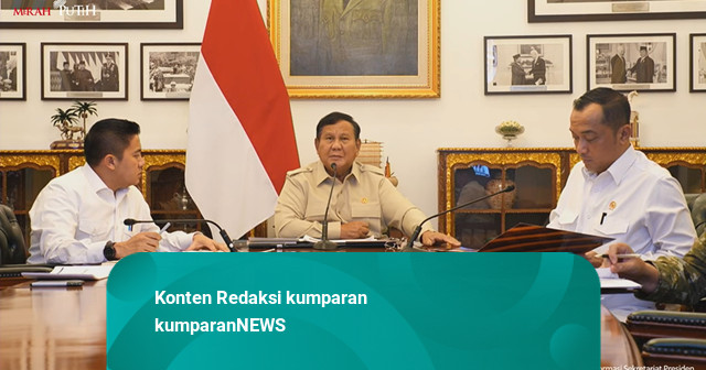 Prabowo Gelar Ratas Virtual, Bahas Gempa NTT-Erupsi Gunung Anak Krakatau