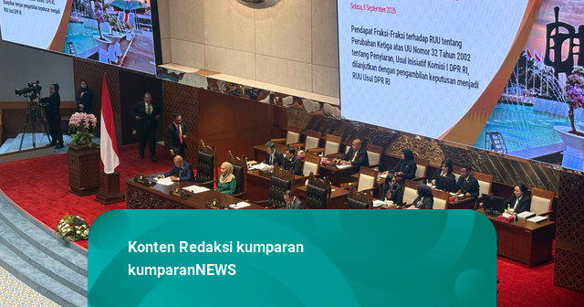 Paripurna Setujui RUU Penyiaran Jadi Usul Inisiatif DPR