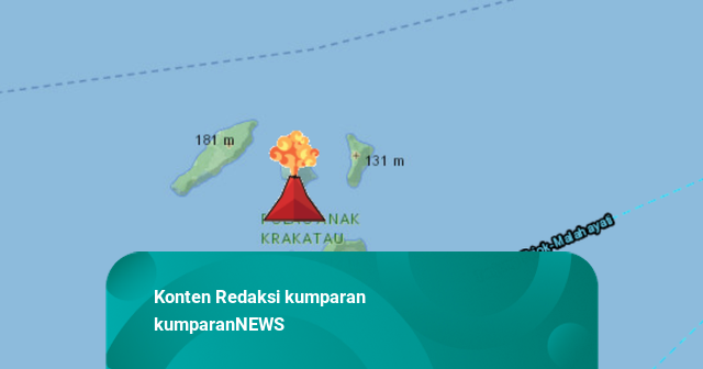 BMKG: Erupsi Anak Krakatau Hari Ini Tak Sebabkan Abu Vulkanik ke Arah Jakarta