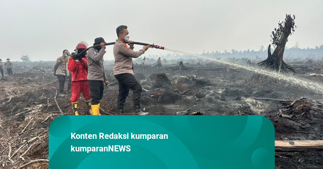 Peserta Didik Sespimmen Polri Ikut Padamkan Karhutla, Kerahkan Drone