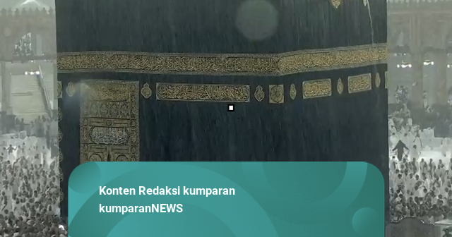 Hujan Deras Guyur Masjidil Haram, Makkah