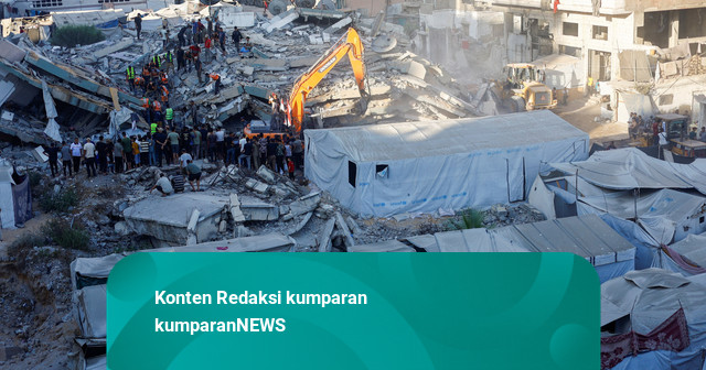 Dua Kali Tahan Serangan Israel, Apartemen di Gaza Runtuh: 21 Tewas, 12 Anak-anak