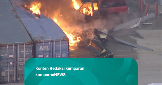 Foto: 3 Orang Tewas Imbas Helikopter NBC Jatuh saat Meliput di Los Angeles