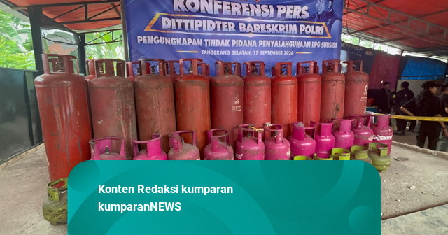 Bareskrim Bongkar Praktik Suntik LPG Subsidi di Tangsel, 910 Tabung Gas Disita