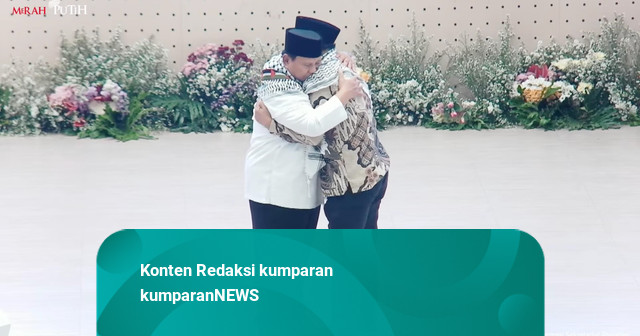 Pekik Free Palestine, Prabowo Dikalungkan Serban-Pelukan dengan Dubes Palestina