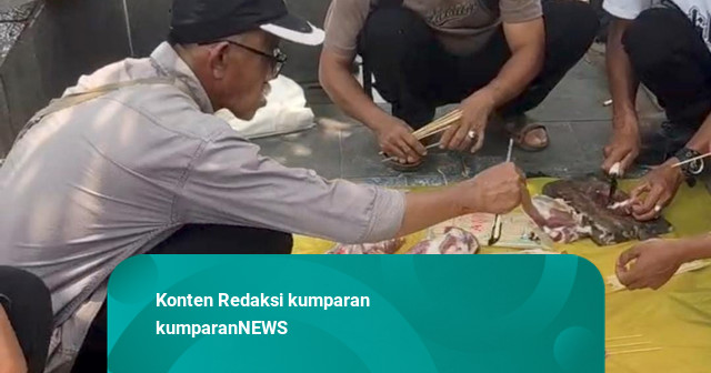 Warga Gelar Tasyakuran Potong Kambing Usai KPK OTT di BPN Bogor