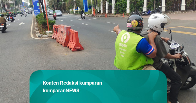 Kecelakaan Moge vs Ojol di Senayan, 3 Orang Luka-luka