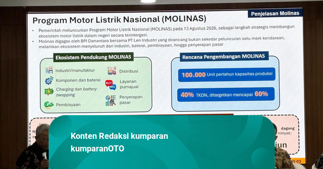 Pemerintah Tegaskan Molinas Bukan Merek Tunggal, Terbuka untuk Banyak Pabrikan