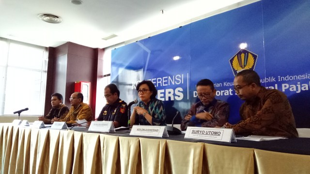 Peluncuran Tim Reformasi Pajak dan Cukai oleh Sri Mulyani (Foto: Rivi Satrianegara)
