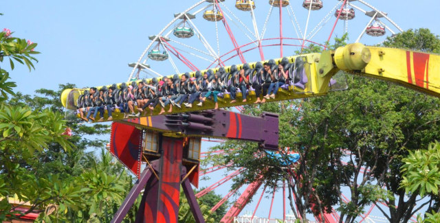 Ilustrasi permainan Tornado di Dufan Ancol (Foto: Dok.Ancol)