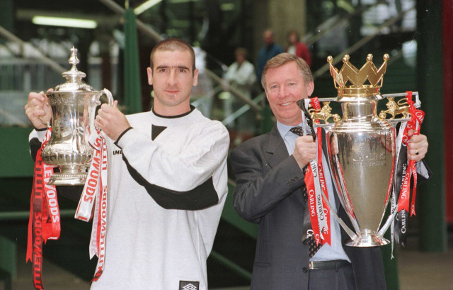Sir Alex bersama Eric Cantona di Tahun 1997. (Foto: Getty Images)