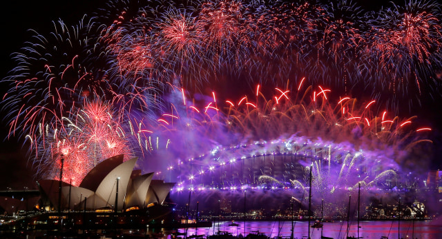 Tahun baru di Sydney, Australia (Foto: Reuters/Jason Reed)