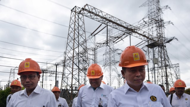 Kunjungan ESDM ke PLN P2B Jawa-Bali, Gandul. (Foto: ANTARA/Sigid Kurniawan)