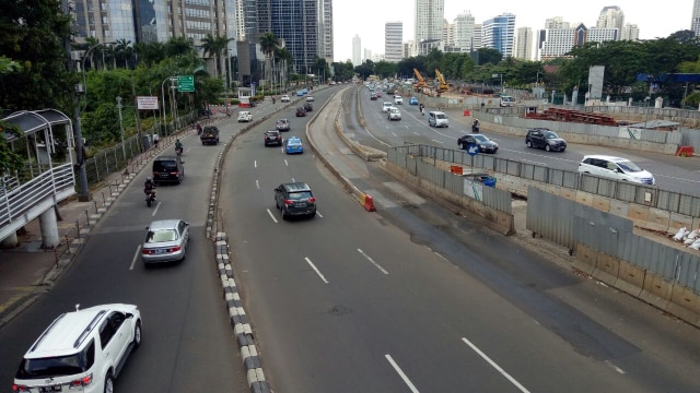Jalan Sudirman arah Blok M (Foto: Aldis Tannos/kumparan)