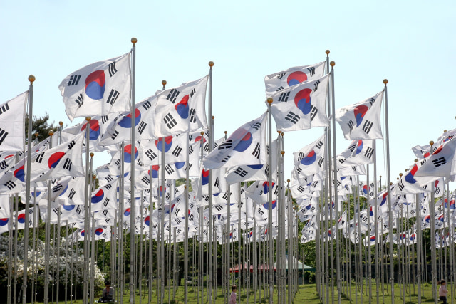 Ilustrasi Bendera Korea Selatan (Foto: Pixabay)