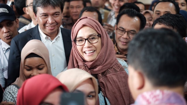 Penampilan baru Sri Mulyani (Foto: Dokumentasi Bea Cukai RI)