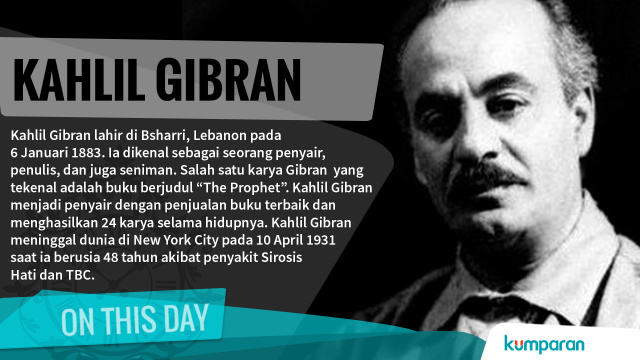 Lahirnya Kahlil Gibran (Foto: Pixabay)