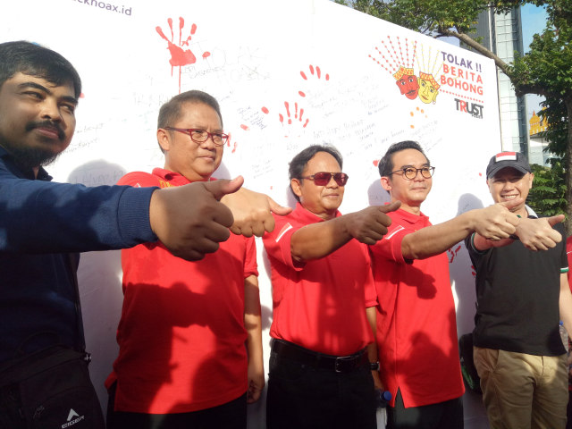 Aksi Tolak Berita Bohong (Foto: Aria Pradana/kumparan)