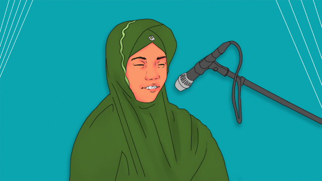 Putri, penghafal Alquran dari Bima. (Foto: Bagus Permadi/kumparan)