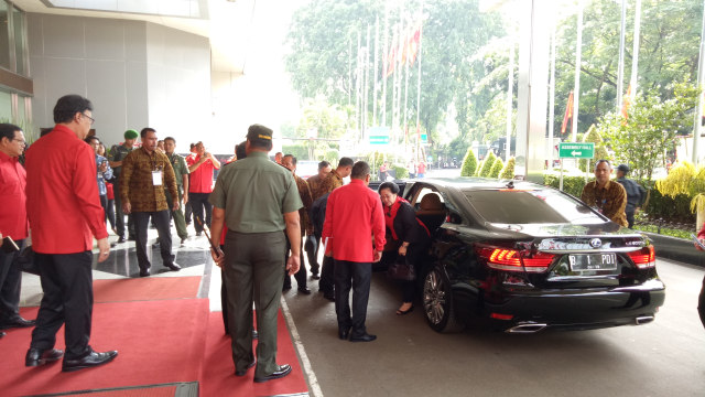 Megawati menghadiri HUT PDI-P (Foto: Viry Alifiyadi/kumparan)