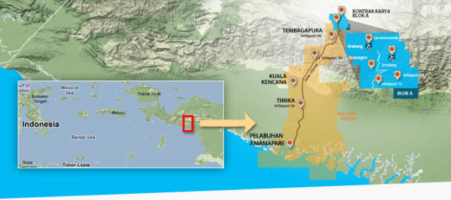 Area Operasi PT Freeport Indonesia (Foto: Dok. PT Freeport Indonesia)