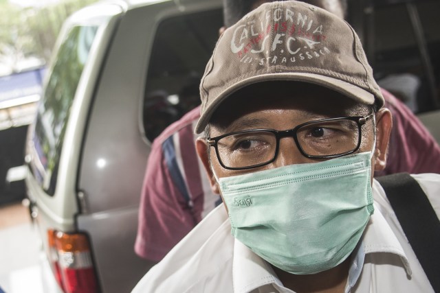 Anas Urbaningrum diperiksa KPK terkait e-KTP (Foto: M Agung Rajasa/Antara Foto)