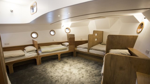 Bunk bed hotel terapung. (Foto: SWNS)