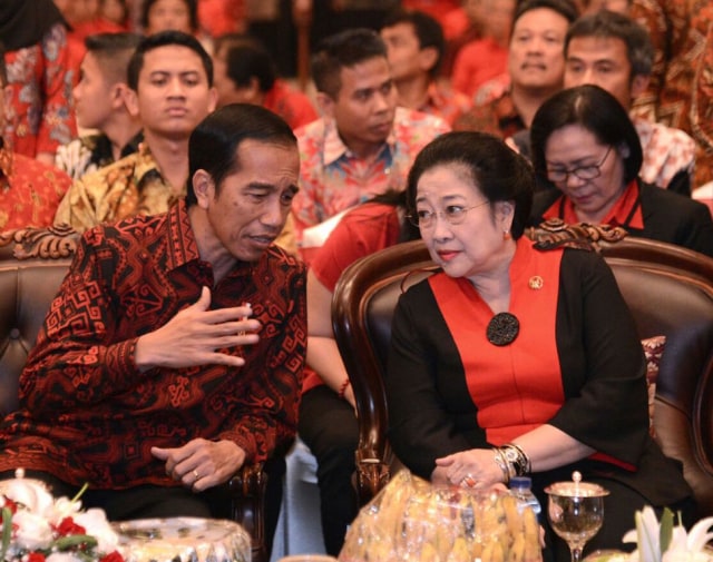 Jokowi dan Megawati di HUT PDIP (Foto: Biro Pers Kepresidenan)