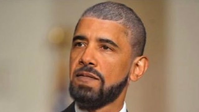 Foto editan Barrack Obama. (Foto: Instagram/@champagnepapi)