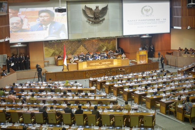 DPR melangsungkan Rapat Paripurna. (Foto: Yudhi Mahatma/Antara)