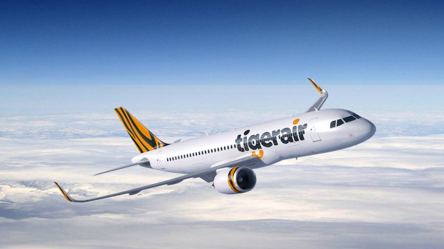 Pesawat maskapai Tiger Air (Foto: Dok. Facebook Tiger Air)