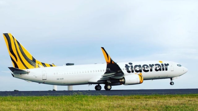 Maskapai penerbangan Tiger Air (Foto: Dok. Twitter @tigerairaustralia)