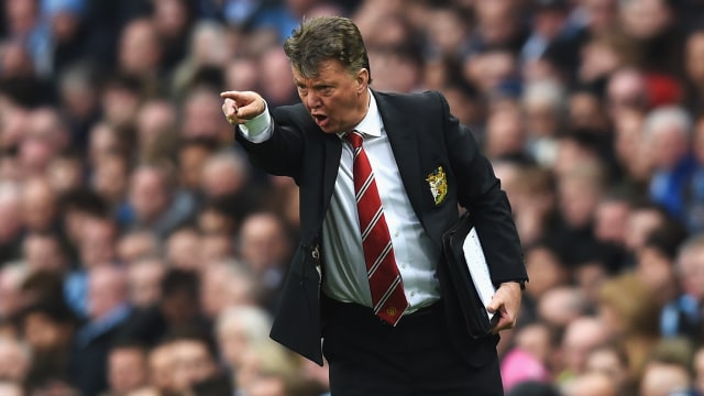 Van Gaal saat membesut Manchester United.  Foto: Michael Regan/Getty Images