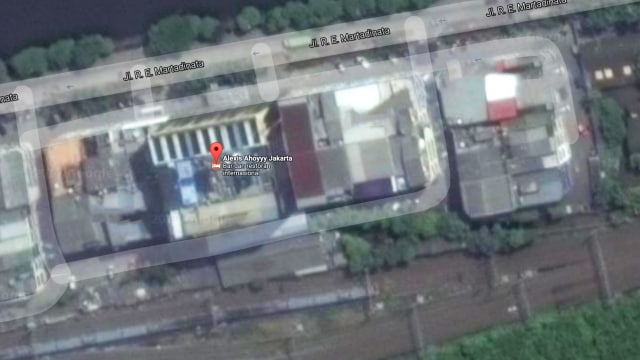 Lokasi Alexis terlihat dari g-map. (Foto: Google Map)