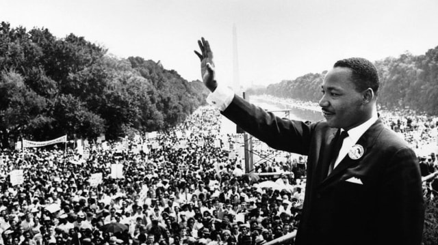 Martin Luther King saat menyampaikan pidato. (Foto: Wikimedia Commons)