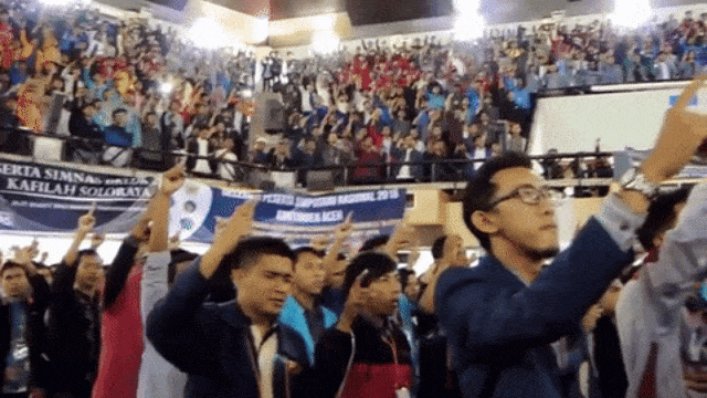 Sumpah mahasiswa HTI (Foto: Youtube/Kabar Berita Gresik Kota Santri)