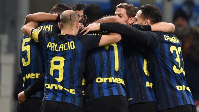 Selebrasi pemain Inter Milan. (Foto: Marco Tacca/Getty Images)