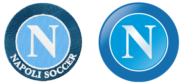 Perubahan logo Napoli (Foto: Abrar Firdiansyah)