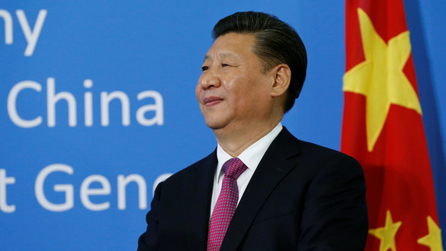 Xi Jinping di Markas PBB, Jenewa. Foto: Denis Balibouse/REUTERS