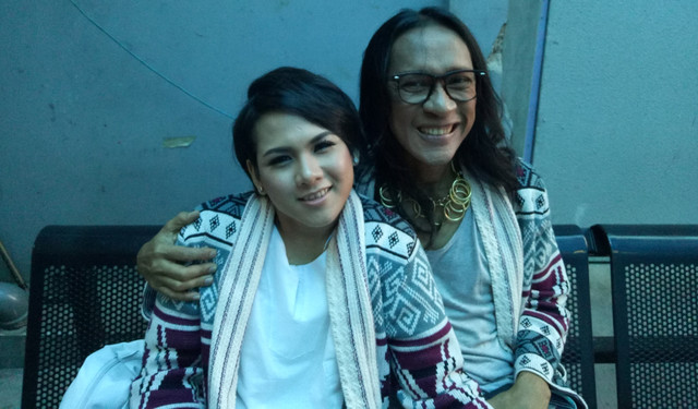 Aming dan Evelyn ditemui selepas acara Rumpi. (Foto: DN. Mustika Sari/kumparan)