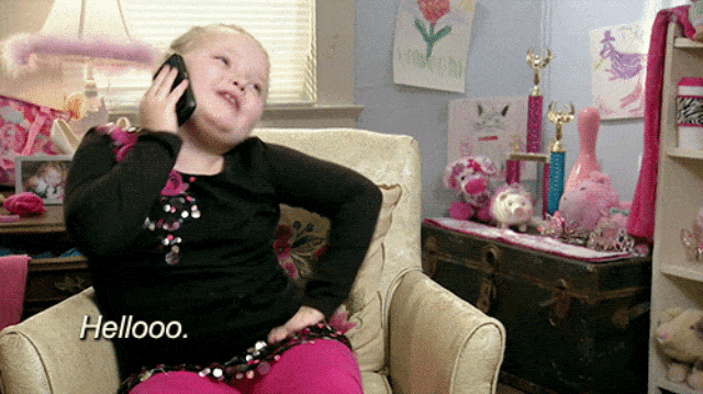 Tinggal pencet langsung tersambung (Foto: Alana Thompson (Honey Boo Boo))