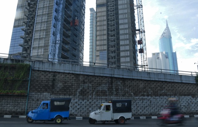 Bemo penebar ilmu di Jakarta (Foto: Novrian Arbi/Antara)
