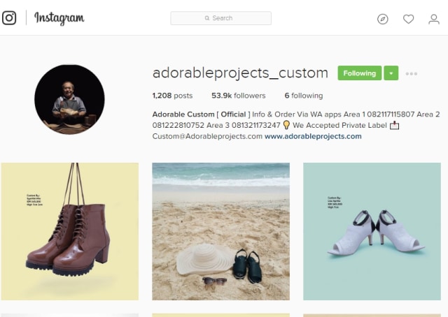 Instagram Adorable Projects Custom (Foto: Dok. Instagram @adorableprojects_custom)
