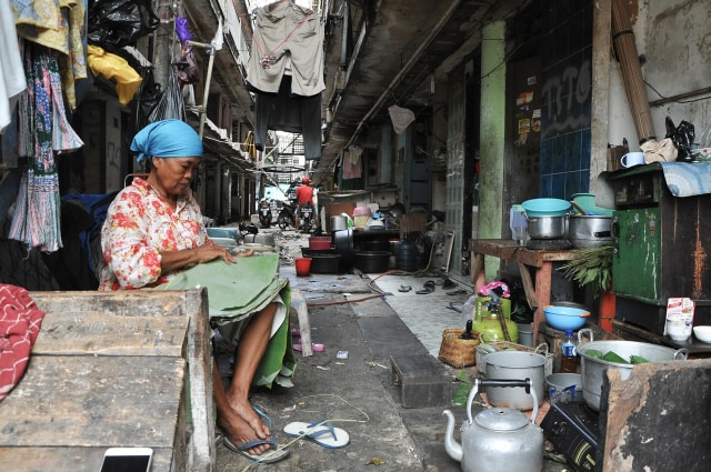 Kondisi rusun Tanah Pasir. (Foto: Kevin Kurnianto/kumparan)