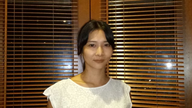 Meychan saat mendatangi ultah Maia (Foto: D.N Mustika Sari/kumparan)