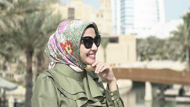 Laudya saat berada di Dubai (Foto: Instagram/ @laudyacynthiabella)